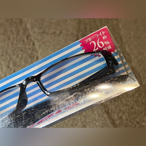 Blue Light Cut Lens Glasses Black Rectangle Frame Eye Protection Optical Health - Picture 6 of 10